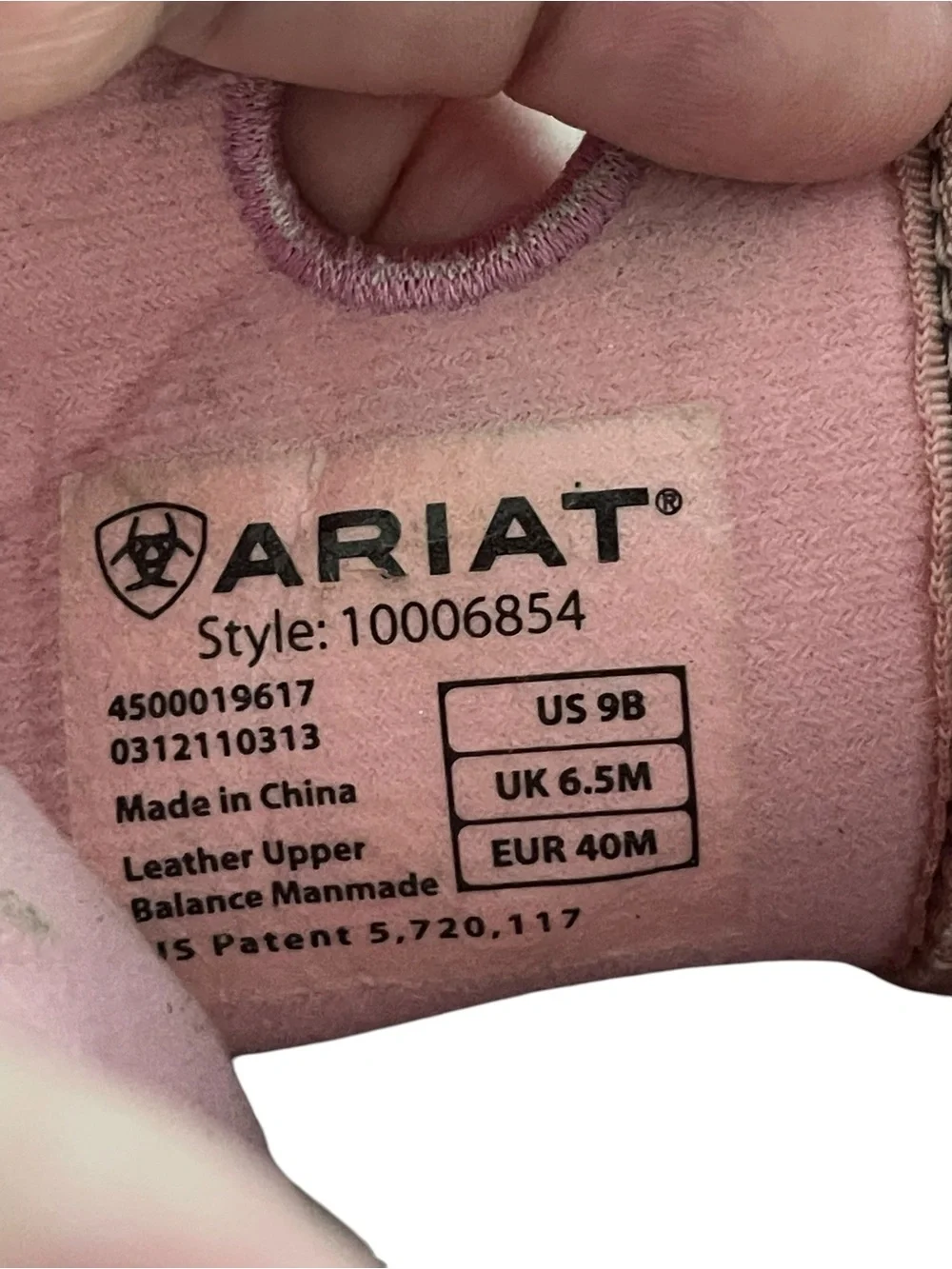 Ariat Brown Leather Western Boots with Pink Lined Shaft